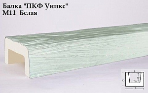 Балка Уникс М11 Белая 