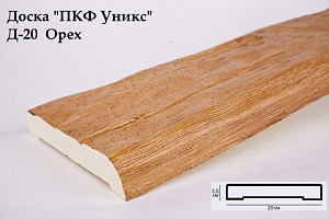 Доска Уникс Д20 Орех 