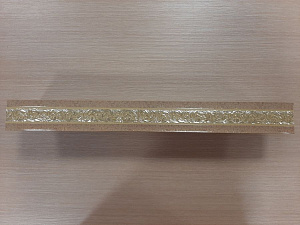Карниз прямой 3р / 1,5 м / ПЕСОК / КРУЖЕВО